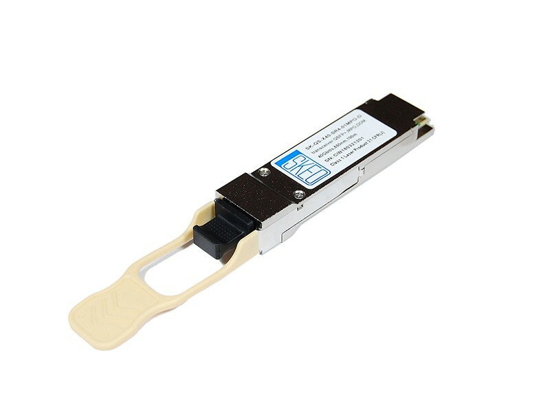 Модуль оптический QSFP+, 40Гбит/с, 850 nm, до 100 м, MPO, DDM
