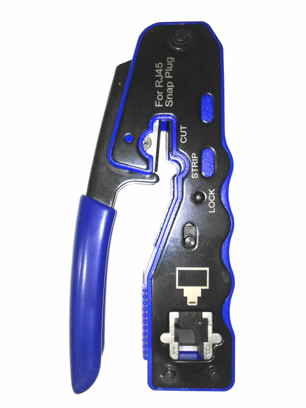 Инструмент обжимной для коннекторов со сквозным отверстием EZNetko plug RJ-45 (8p8c), NT-670