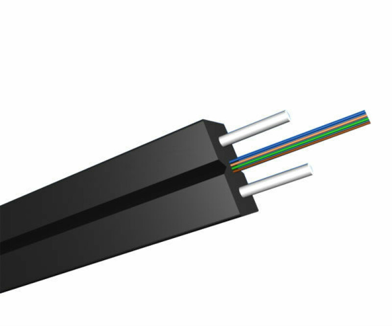 Кабель CO-FTTH2-2 на 2 волокна G.657 LSZH черный (2км)