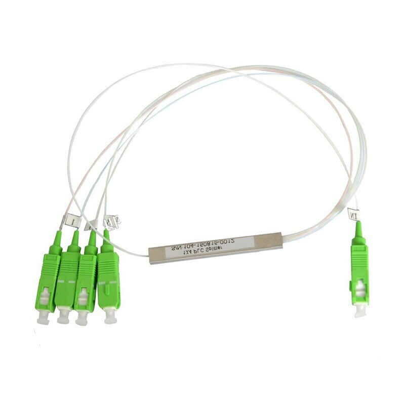 Оптический PLC сплитер, гильза, 1x4, SC/APC, 0,9 мм, 1 м, SM