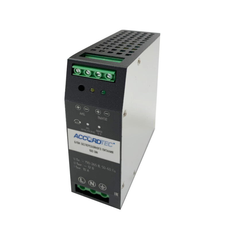ББП-100 DIN ("ACCORDTEC", блок бесперебойного питания)