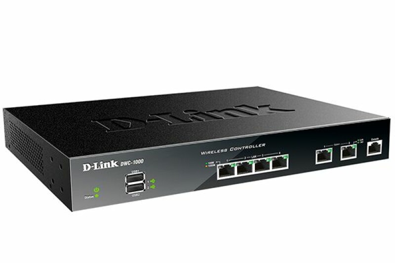 Беспроводной контроллер с 6 портами 10/100/1000Base-T и 2 USB-портами D-Link DWC-1000/C1