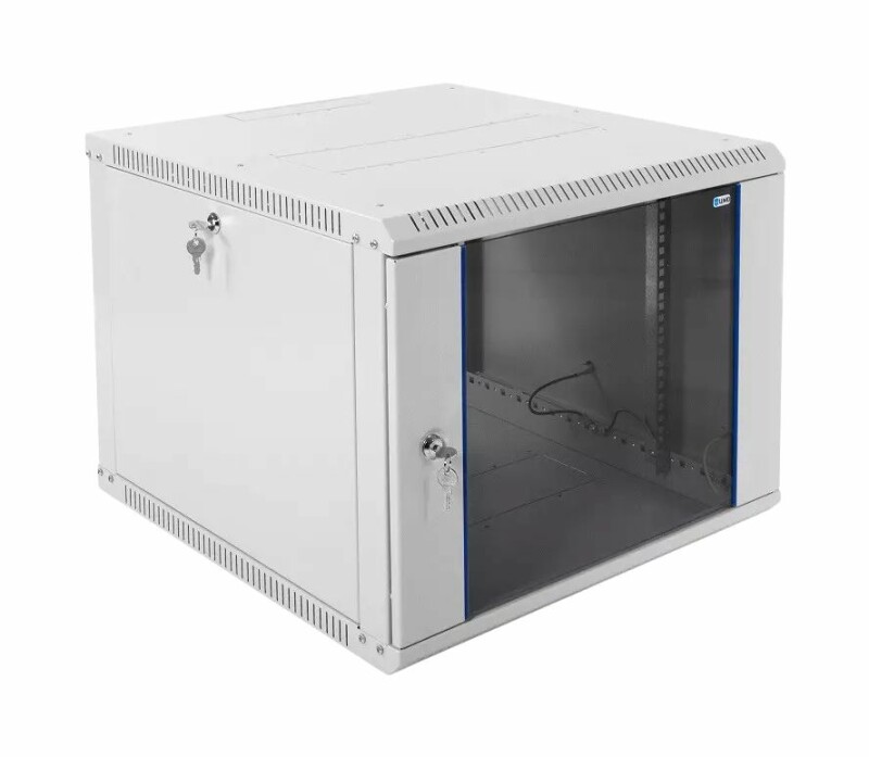 Шкаф телекоммуникационный настенный разборный ЭКОНОМ 9U (600 × 650) дверь стекло ШРН-Э-9.650