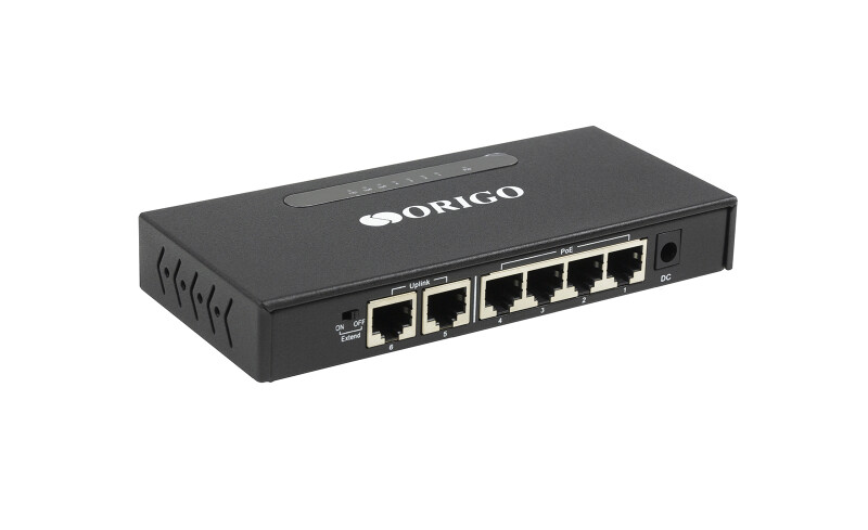 Неуправляемый PoE-коммутатор 4x100Base-TX PoE+, 2x100Base-TX, PoE-бюджет 60 Вт OS1206P/60W