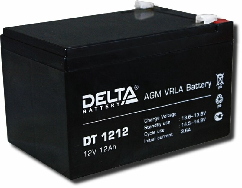 Аккумуляторная батарея Delta DT 1212 (12V / 12Ah)