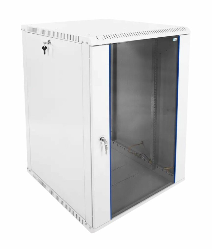 Шкаф телекоммуникационный настенный разборный ЭКОНОМ 18U (600 × 650) дверь стекло
