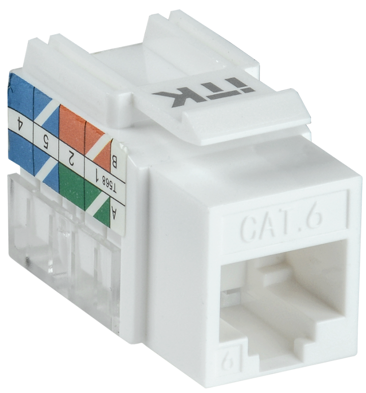 ITK Модуль Keystone Jack кат.6 UTP 110 IDC 90град CS1-1C06U-11
