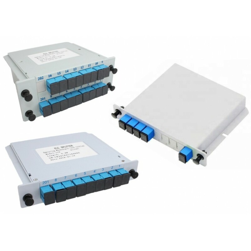 Оптический PLC сплитер, модульный, LGX 1x4, SC/UPC, 0,9 мм, мод,, SM