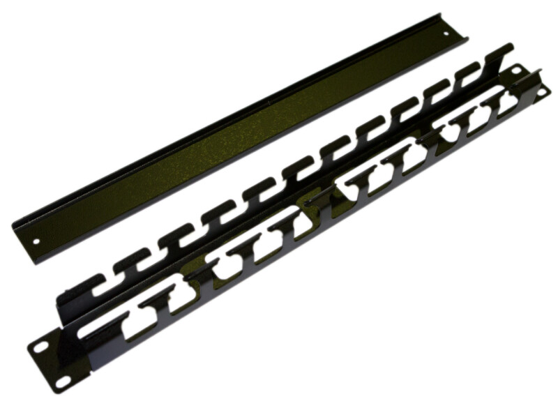 Кабельный организатор металлический с крышкой, 19'', 1U Hyperline CM-1U-ML-COV