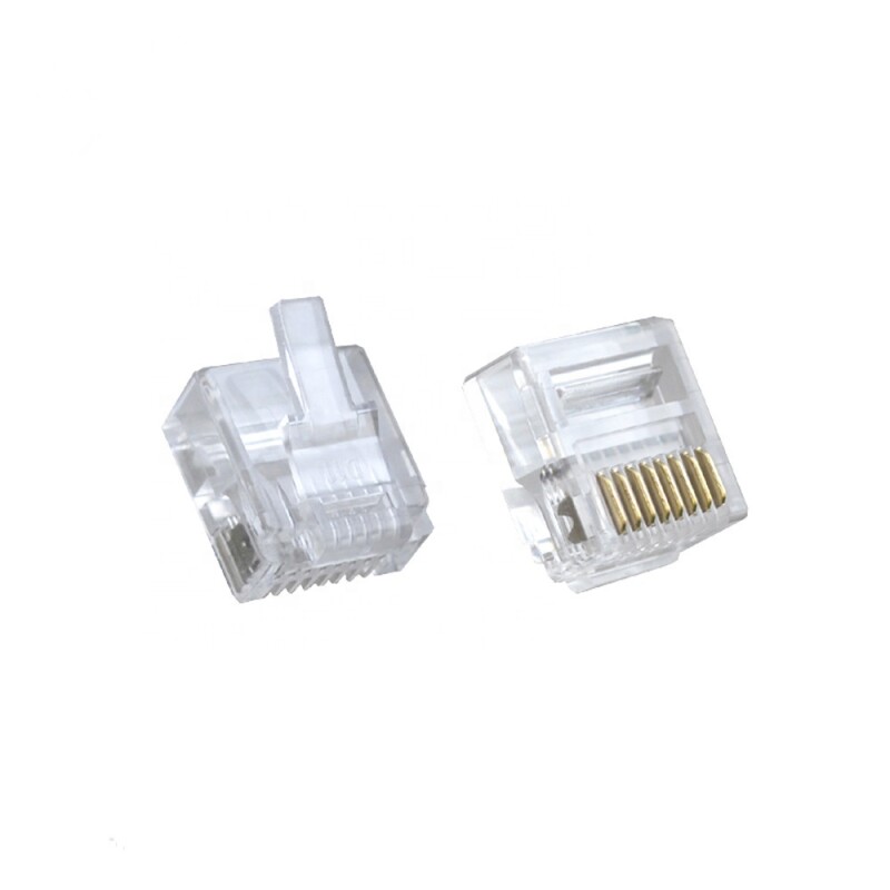 Коннектор RJ-45 (8p8c) cat.5e для одножильного и многожильного кабеля, короткий