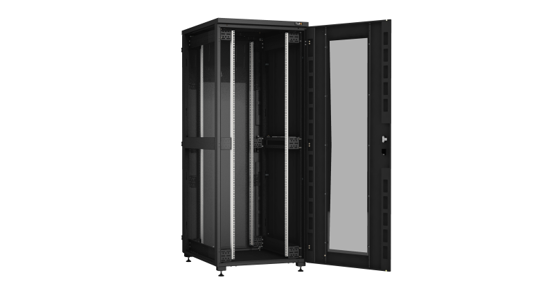 Напольный шкаф серии Lite II 19", 47U, Ш800хВ2266хГ1000мм,TFI-478010-GHMH-R-BK