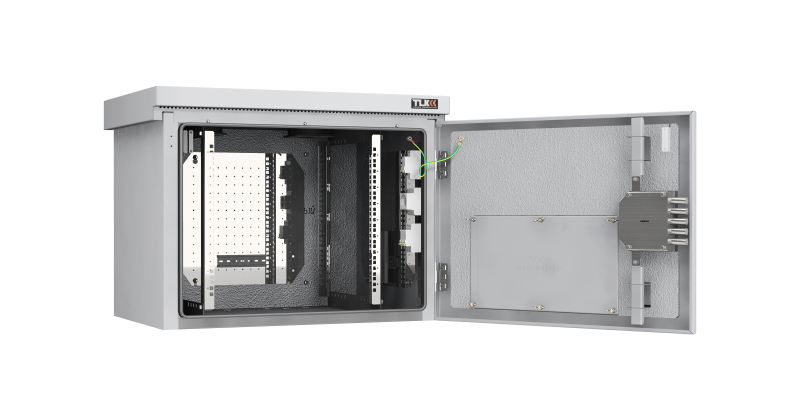 Шкаф настенный климатический TWK-098256-M-GY, Lite, IP55, Ш821хВ615хГ566 мм, цвет серый, муар.