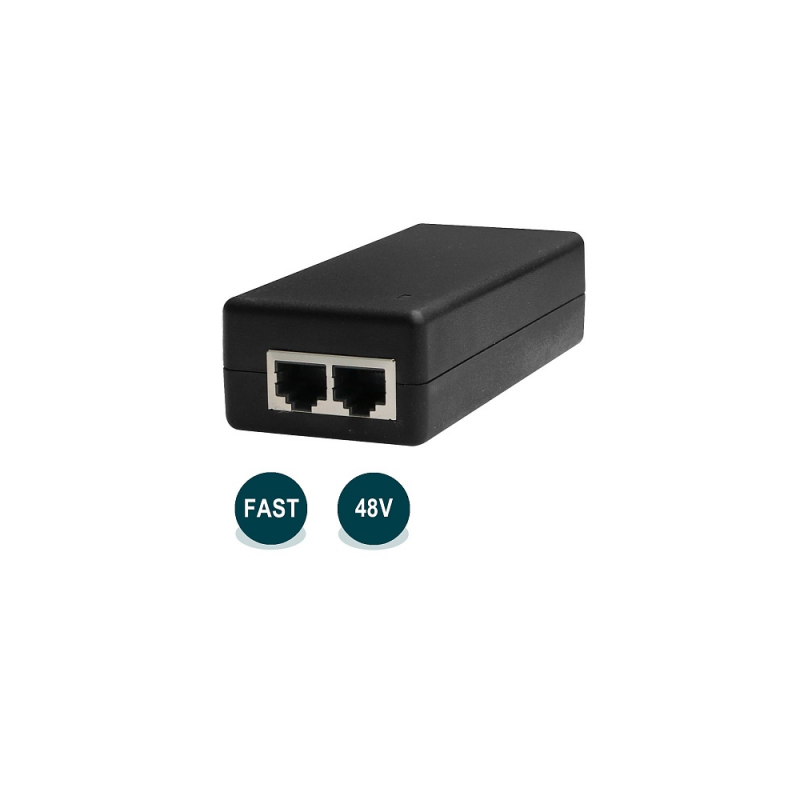 Инжектор 100Base-T 30Вт совместим с 802.3af/at , 48В WI-POE31-48V