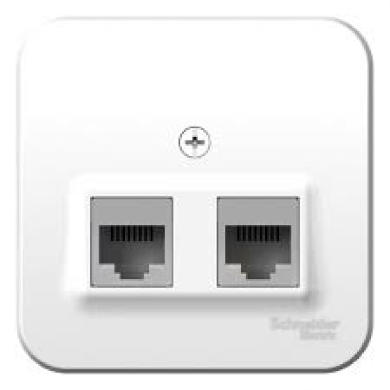 Розетка BLANCA наружная двойная RJ45, кат.5e, BLNIA04545