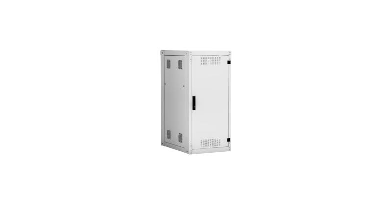 Напольный шкаф NETLAN 19", 24U, мет. дверь, серый Ш600хВ1242хГ800мм, EC-FZ-246080-MMM-GY
