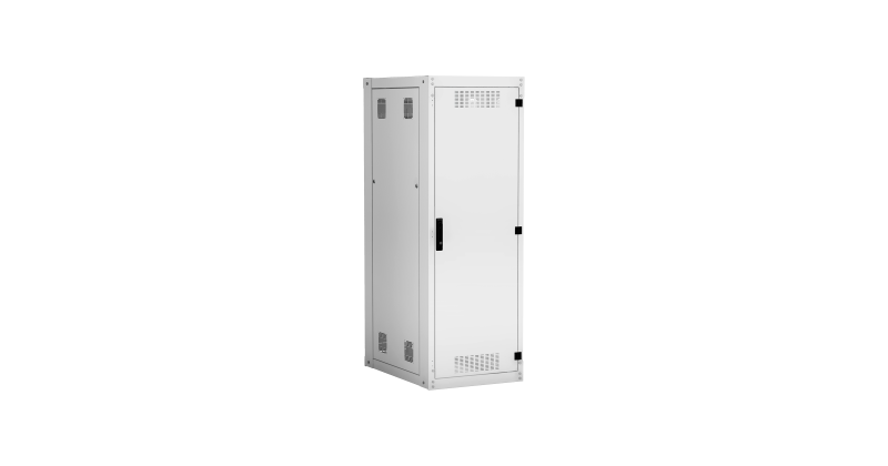Напольный шкаф NETLAN 19", 33U, мет. дверь, серый Ш600хВ1641хГ800мм, EC-FZ-336080-MMM-GY