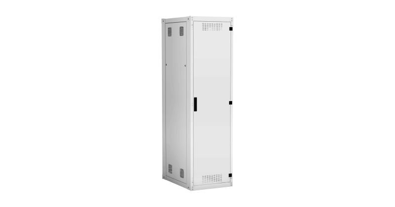 Напольный шкаф NETLAN 19", 42U, мет. дверь, серый Ш600хВ2042хГ800мм, EC-FZ-336080-MMM-GY