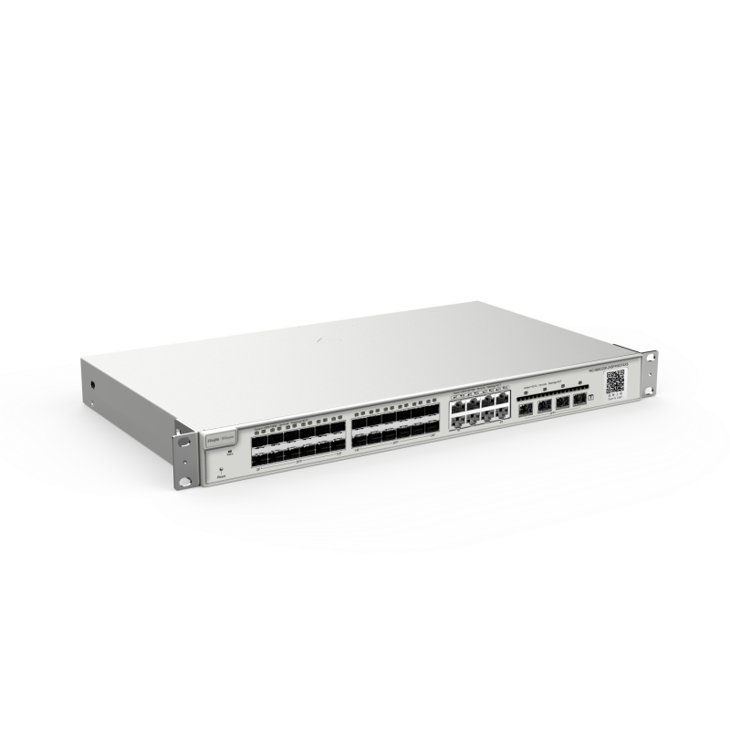 24-портовый (SFP) гиг. коммутатор L2, 8 комбо RJ45, 4 uplink SFP+ RG-NBS3200-24SFP/8GT4XS