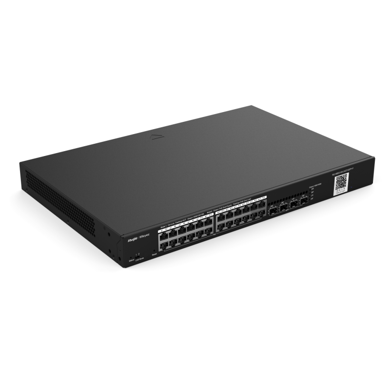 28-портовый управляемый облаком коммутатор L2 с поддержкой PoE RG-NBS3100-24GT4SFP-P