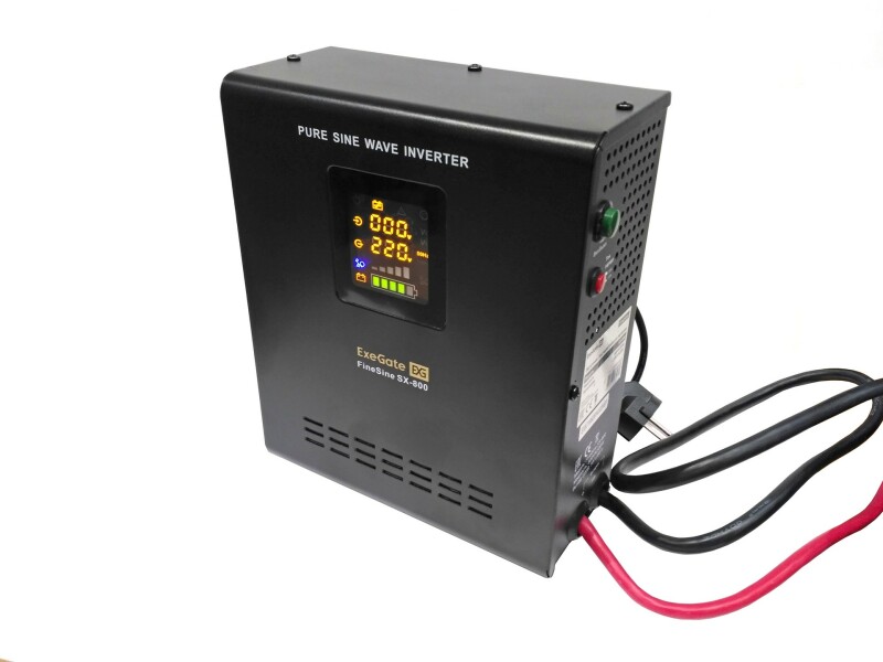 ИБП (инвертор, синус, для котла, настенный) ExeGate FineSine SX-800.LCD.AVR.2SH