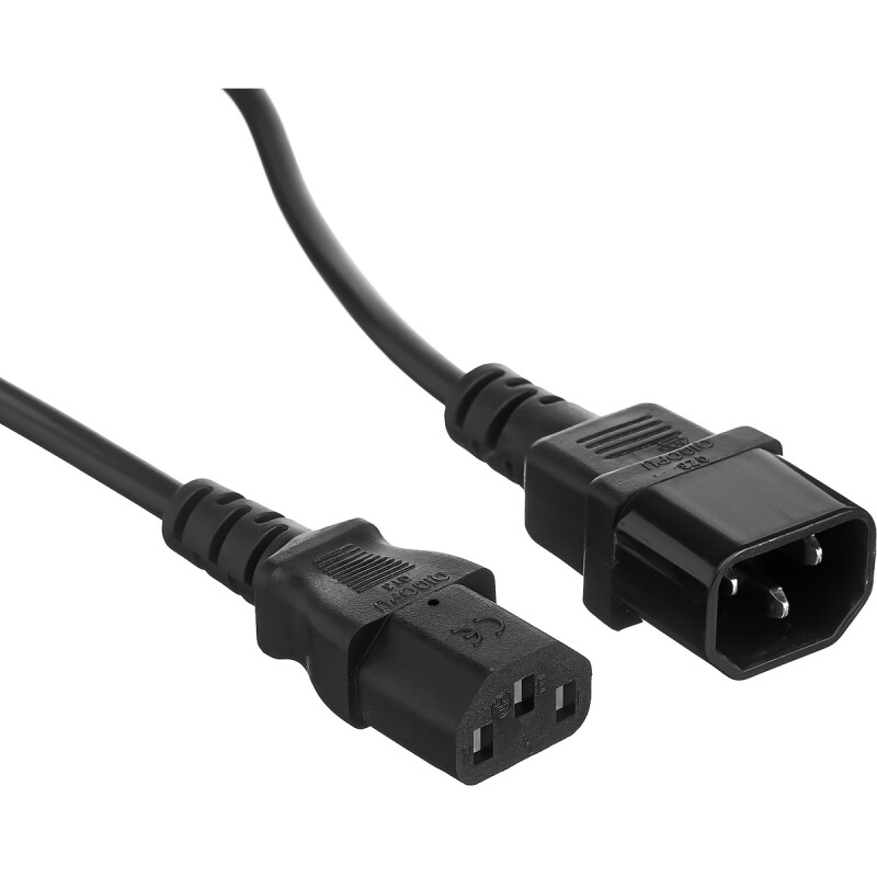 Кабель монитор - компьютер ExeGate Power EC-1,8P 1.8м C13->C14, VDE-250V-3*0.75mm2