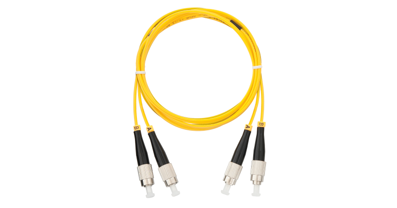 Шнур NIKOMAX соед. 9/125мкм, стандарта OS2, FC/UPC-FC/UPC, двойной, PVC нг(B), 2мм, желтый, 3м