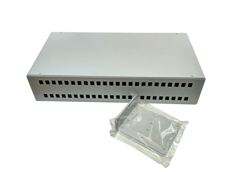 Оптический кросс NIKOMAX 19" Essential Line, 2U, укомплектованный NMF-RP48SCUM2-WS-ES-2U-GY