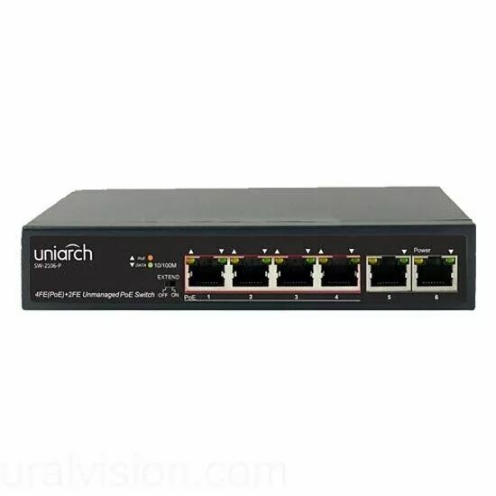 Коммутатор UNV 6-Port PoE Switch / SW-2106-P