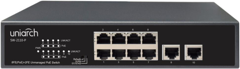 Коммутатор UNV 10-Port PoE Switch / SW-2110-P
