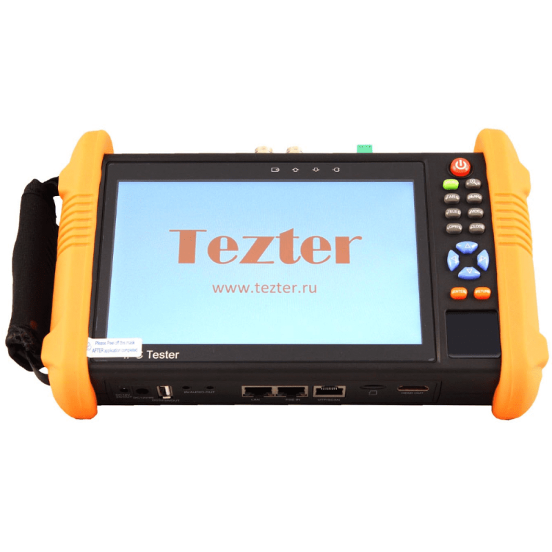 Тестер аналоговых и IP-видеосистем, LCD-дисплей 7" 1280×800, Wi-FI 150 Мбит/с, до 5 Мп,