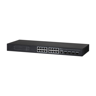 Коммутатор PoE 16-портовой гигабитный управляемый Dahua DH-PFS4420-16GT-240