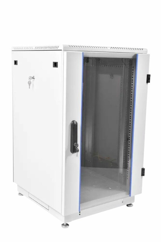 Шкаф телекоммуникационный напольный 18U (600 × 800) дверь стекло ШТК-М-18.6.8-1ААА