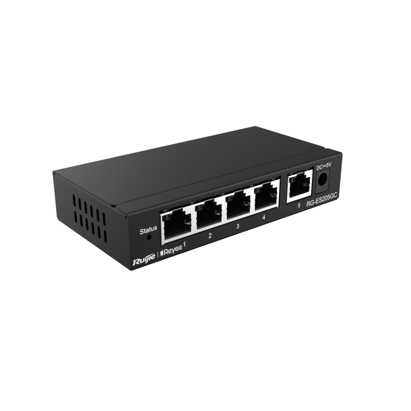 Коммутатор Ruijie 5-портовый гигабитный управляемый облаком без PoE RG-ES205GC