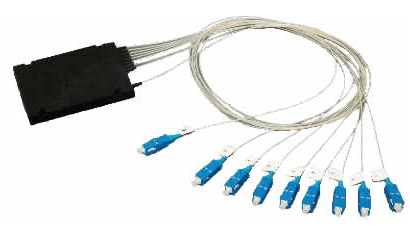 Оптический PLC сплитер, корпус, 1x16, SC/UPC, 2 мм, 1,5 м, SM