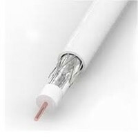 Кабель RG6 F660BV WHT, оплётка 60% PVC, белый, катушка 305м Mediaflex