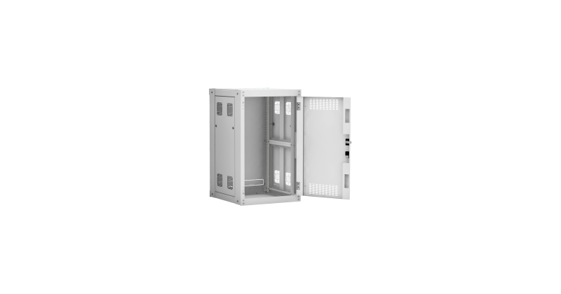 Напольный шкаф NETLAN 19", 18U, Ш600хВ974хГ600мм мет. дверь серый EC-FZ-186060-MMM-GY