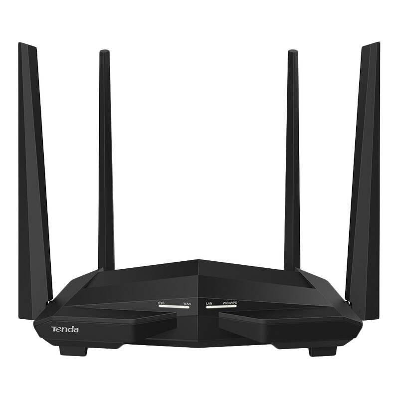 Роутер Tenda AC10 1200, 3 LAN, 1000 Мбит/с, 4 (802.11n), 5 (802.11ac), Wi-Fi 1167 Мбит/с, IPv6