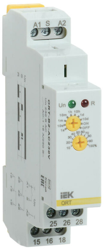 Реле задержки выключения ORT 2контакта 230В AC IEK ORT-B2-AC230V
