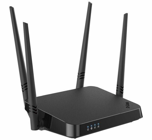 Wi-Fi роутер D-Link DIR-822/RU, AC1200, черный