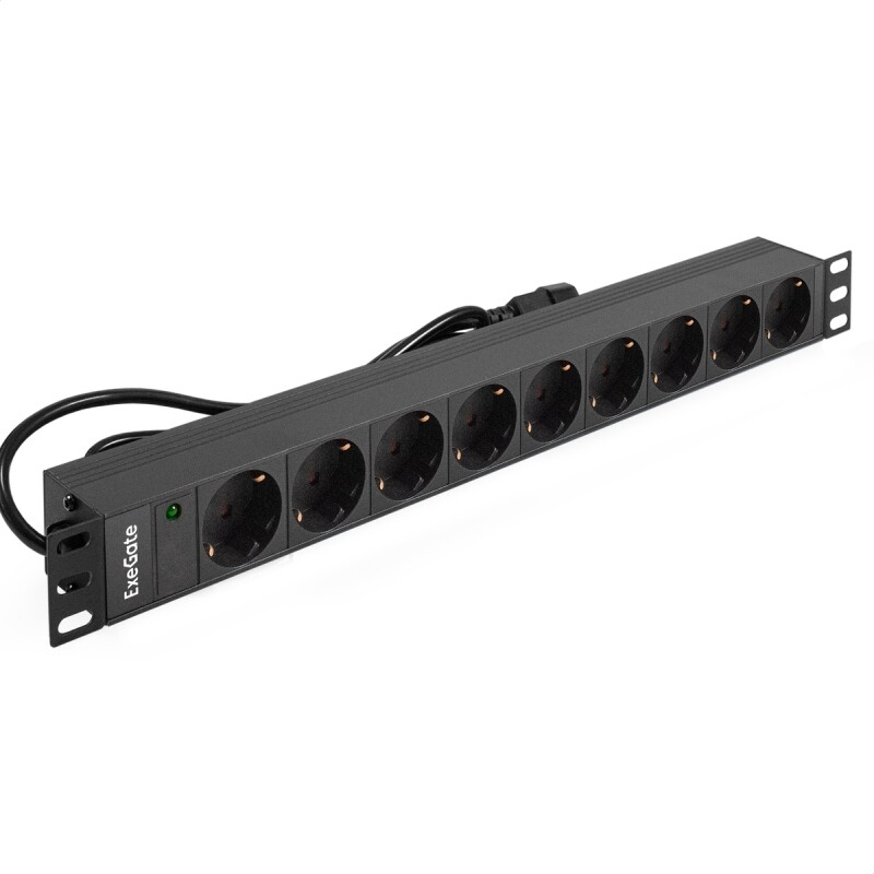 Блок розеток ExeGate ServerPro PDU-19H906 Al-9S-C14-2.5CU