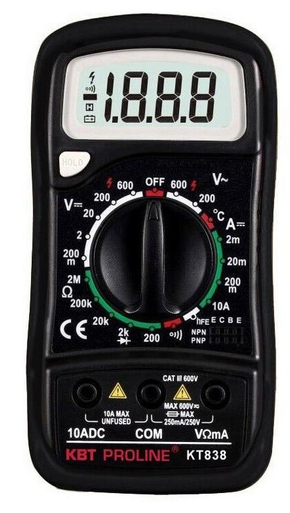 Мультиметр цифровой KT 838 "PROLINE" КВТ 79128