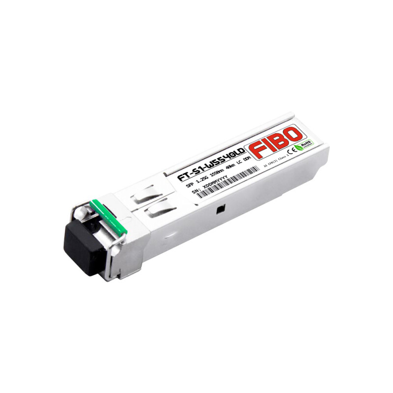FIBO FT-S1-W5540LD SFP модуль WDM, 1.25G, 40 км, TX 1550 нм, RX 1310 нм, LC, DDM