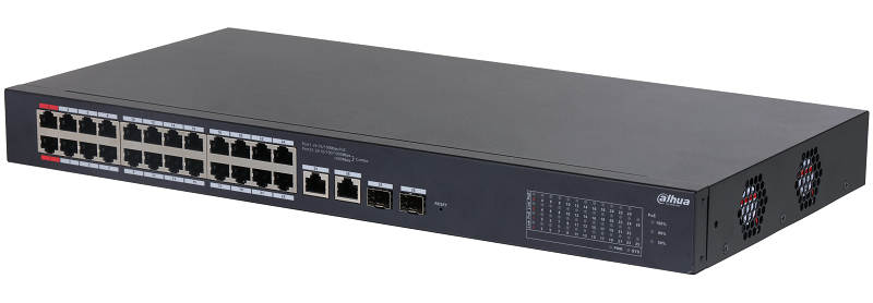 24-портовый PoE коммутатор с функцией облачного управления Dahua DH-CS4226-24ET-375