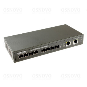 Коммутатор Gigabit Ethernet на 8 SFP + 2 RJ45 портов. Порты: 8 x GE SFP, 2 x GE SW-7028