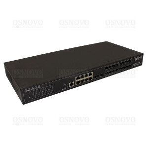 Управляемый L2+ коммутатор Gigabit Ethernet на 18 x GE SFP + 8 x GE RJ45 портов. SW-70818/L2