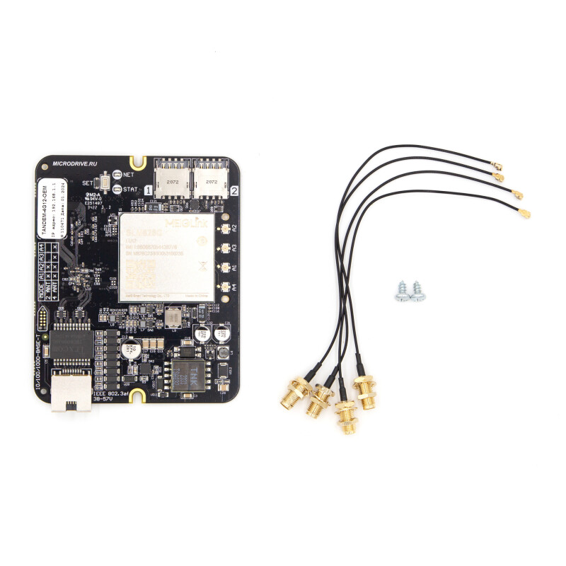 Встраиваемый 4G роутер c LTE модемом Cat.12, PoE и Gigabit Ethernet TANDEM 4G12-OEM-1