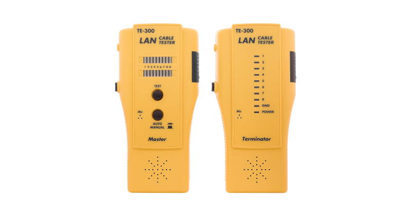 Кабельный тестер UTP/STP, RJ45, RJ12, RJ11, BNC, со встроенным переговорным устройством NMC-TE300