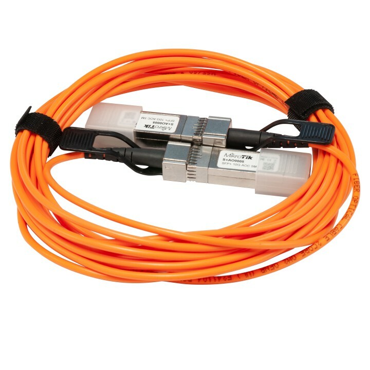 Активный оптический кабель SFP+ длиной 5 м MikroTik S+AO0005