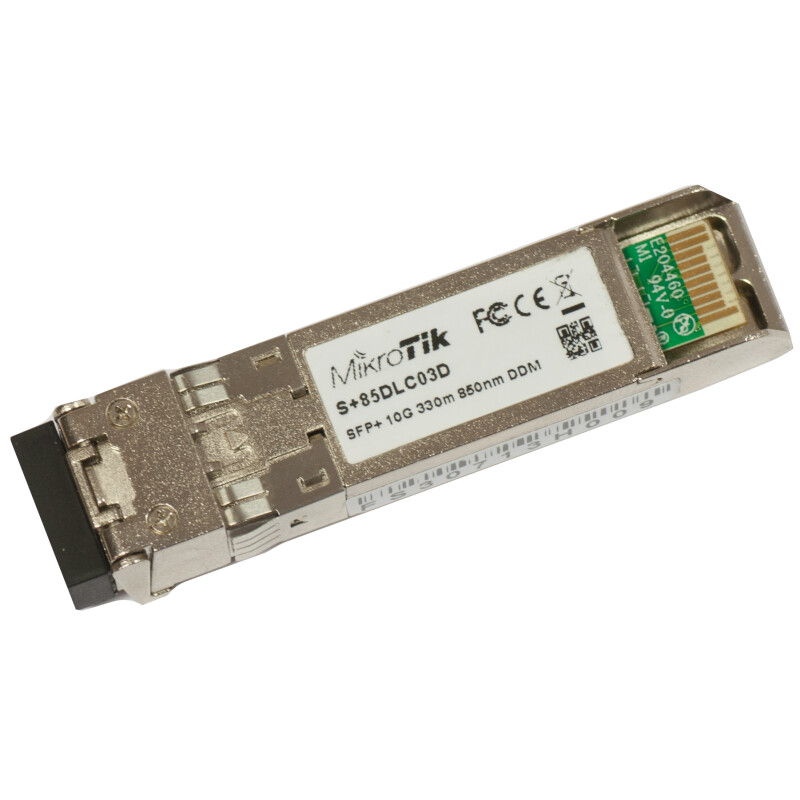 SFP+ трансивер, Multi Mode, Dual LC, 300 м MikroTik S+85DLC03D