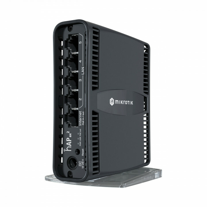 Роутер беспроводной MikroTik hAP ax2 (C52IG-5HAXD2HAXD-TC) AX1800 10/100/ C52IG-5HAXD2HAXD-TC